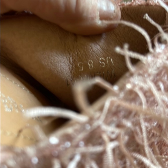 Nature Breeze Pink Wedges with Fringe Accent - Picture 4 of 4